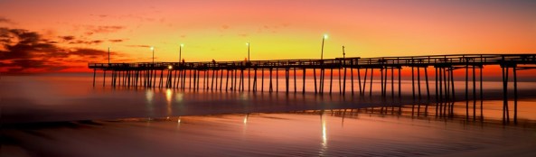 Sunrise, Outer Banks Fishing Pier, Fuji X-Pro 156 seconds, 3 stop ND.