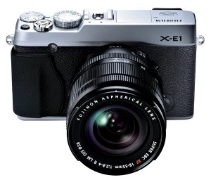 Fuji X-E1 with its 18-55mm lens