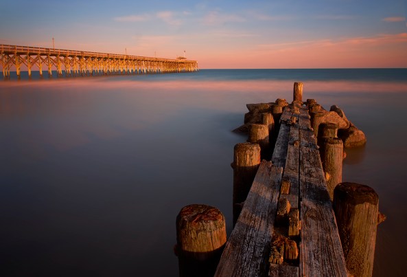 The 2-fer, The pier & groin, Pawleys Island Twilight