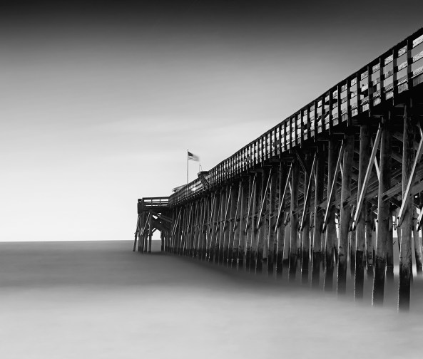 The Pawleys Island Pier, Fuji X-E1 with the 18-55mm lens, 3 stop Lee Graduated ND for the sky and a 3 stop ND overall.