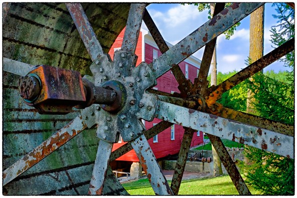 Adams Mill Wheel, Lafayette, IN, Fuji X100s
