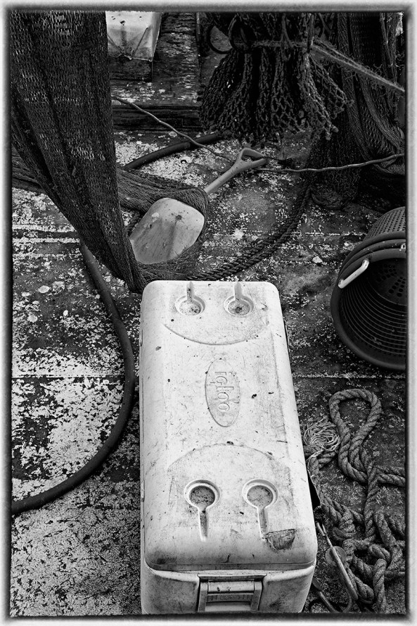Working Shrimper Deck In Camera B&W, X-E2