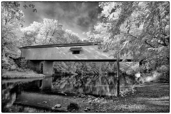 Adams Mill Bridge, IN, B&W Converted NO Post Processing!