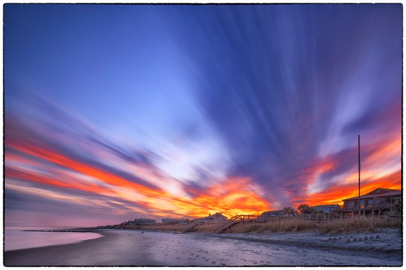 Fire In The Sky,  90 second exposure with 3 stops of grad ND on the sky and 6 stops of ND overall.  X-E2
