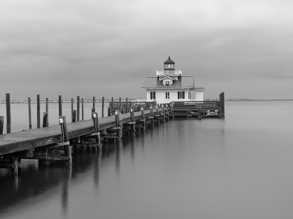 Roanoke Marshes Light, 8 second exposure