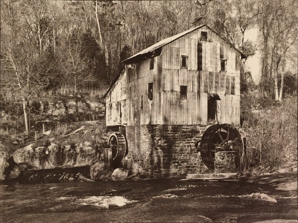 Anderson Mill, Van Dyke Brown, Lana Paper, Fumed Alumina Brush Coated, Gold Toned