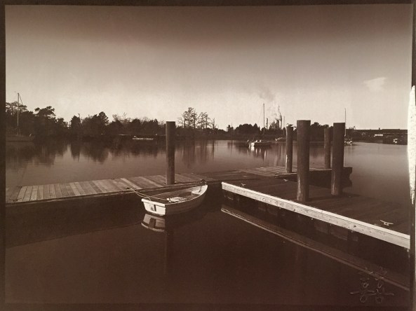 Dinghy, Van Dyke Brown, Lana Paper, Fumed Alumina Brush Coated, Gold Toned
