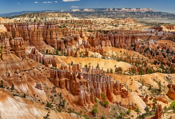 Hood Valley, Bryce Canyon, Sunset overview.